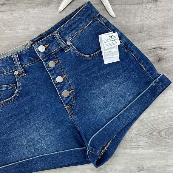 🔆VOLCOME🔆 VOL STONE HIGH RISE SHORTS - Picture 6 of 12